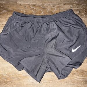 Nike Gray Running Shorts with Zip Pocket
